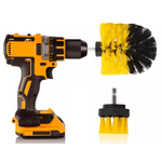 Auto si Moto - Intretinere auto - Produse curatare auto - Set 2 Perii pentru Mocheta & Uz Casnic / Profesional - MyStyle - Detailing Carpet Brush cu Adaptor Bormasina - Infinity.ro