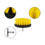 Auto si Moto - Intretinere auto - Produse curatare auto - Set 3 perii pentru curatare, universale, cu adaptor pentru bormasina, galbene - Infinity.ro