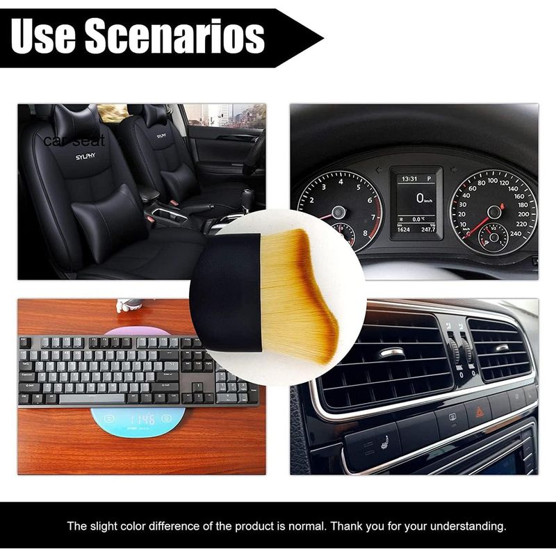 Auto si Moto - Intretinere auto - Produse curatare auto - Perie profesionala pentru curatarea interiorului masinii, plastic si nailon, 10x4.5x2 cm, neagra - Infinity.ro