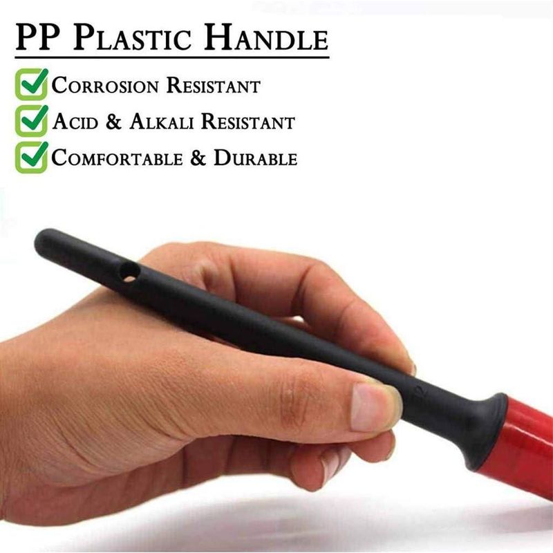 Auto si Moto - Intretinere auto - Produse curatare auto - Set de 5 perii de cosmetica auto, Negru/Rosu - Infinity.ro