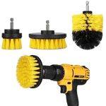 Auto si Moto - Intretinere auto - Produse curatare auto - Set 3 Perii de Curatare Zenino - Cu Adapor Pentru Bormasina, Universale, Utilizare Multipla, Negru/Galben - Infinity.ro