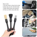 Auto si Moto - Intretinere auto - Produse curatare auto - Set 3 perii profesionale, Design fara metal si ergonomic, Nu este usor sa pierzi parul, Suspendabil, - Infinity.ro
