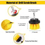 Auto si Moto - Intretinere auto - Produse curatare auto - Set 4 perii curatare pentru bormasina, Darklove, Cu dimensiuni diferite, Pentru suprafete de baie, chit, - Infinity.ro