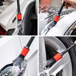 Auto si Moto - Intretinere auto - Produse curatare auto - Set de 5 perii pentru detalii auto pentru curatarea interiorului si exteriorului masinii, Diferite dimensiuni - Infinity.ro