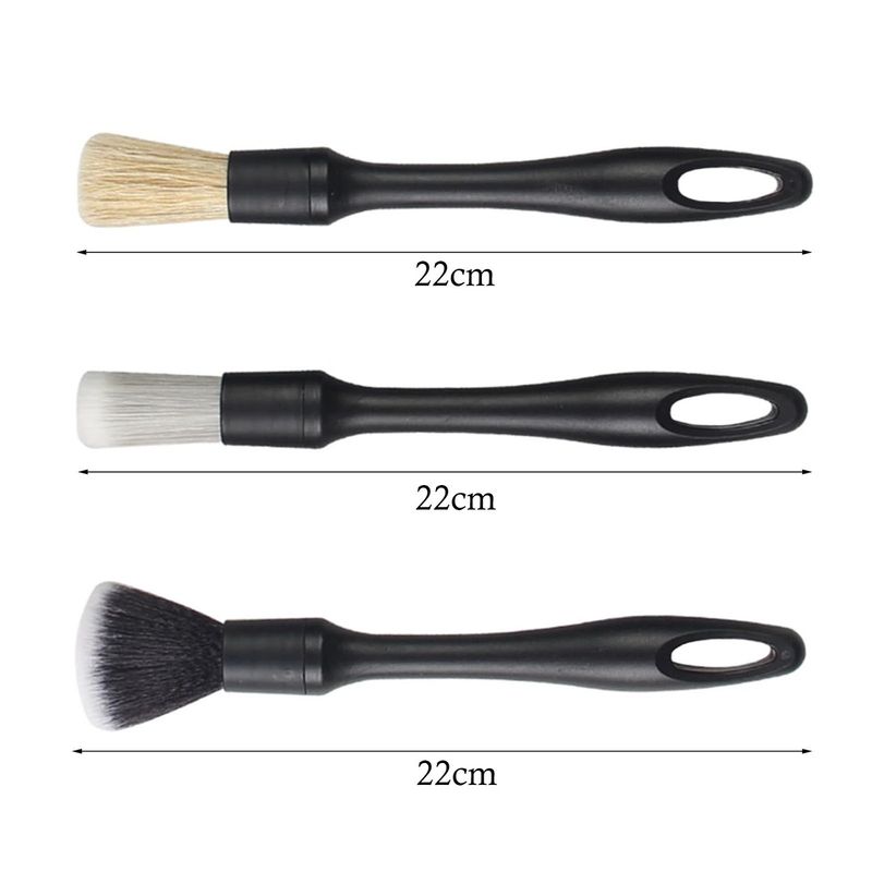 Auto si Moto - Intretinere auto - Produse curatare auto - Set 3 perii profesionale, Design fara metal si ergonomic, Nu este usor sa pierzi parul, Suspendabil, - Infinity.ro