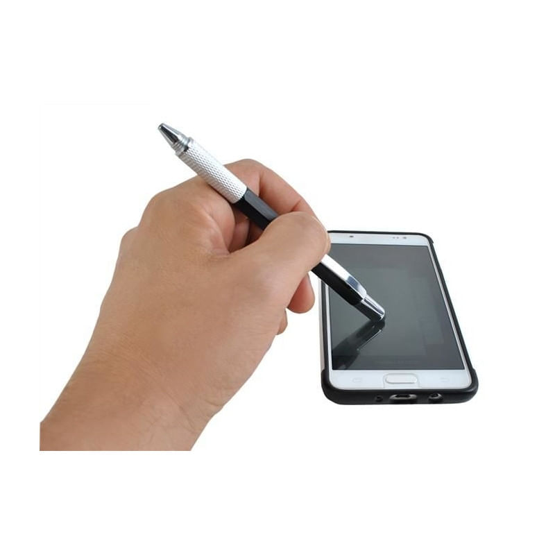 Carti si Birotica - Birotica - Instrumente de scris - Pixuri si stilouri - Pix Unealta Multifunctionala 6-in-1 cu Pix, 2 Surubelnite, Cap pentru Touchscreen, Rigla, Nivela si - Infinity.ro