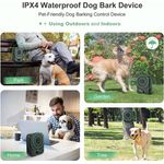 Petshop - Accesorii petshop - Dresaj animale - Opritor pentru latrat de caine, Ultrasonic profesional, Dispozitiv de control al latratului de caine cu 3 - Infinity.ro