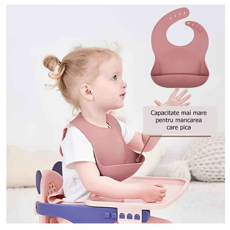 Jucarii, Copii si Bebe - Hrana si alaptare - Biberoane, suzete si accesorii hranire - Articole hranire bebelusi - Set 8 piese din silicon fara BPA, AT PERFORMANCE, de diversificare a hranei pentru bebelusi, 6+ luni, cu Bol, - Infinity.ro