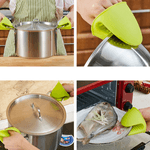 Casa si Gradina - Textile si covoare - Textile bucatarie - Manusi bucatarie - Manusa pentru bucatarie, din silicon, rezistenta la caldura, verde - Infinity.ro