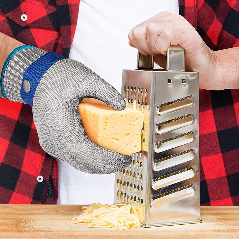 Casa si Gradina - Constructii - Echipamente de lucru - Manusi protectia muncii - Manusa anti-taiere din otel inoxidabil, pentru bucatarie, macelarie, marime S - Infinity.ro