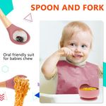 Jucarii, Copii si Bebe - Hrana si alaptare - Biberoane, suzete si accesorii hranire - Articole hranire bebelusi - Set hranire bebe din silicon, Darklove, 1 baveta, 1 farfurie compartimentata, 1 bol cu ventuza, lingurita si - Infinity.ro