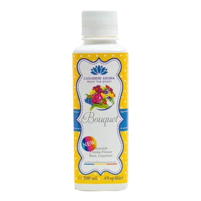 Market - Spalare si intretinere rufe - Produse intretinere textile - Balsam rufe - Parfum de rufe BOUQUET cu arome de zambila, frezie si trandafir, completat la final cu lemn dulce, 200ml - Infinity.ro