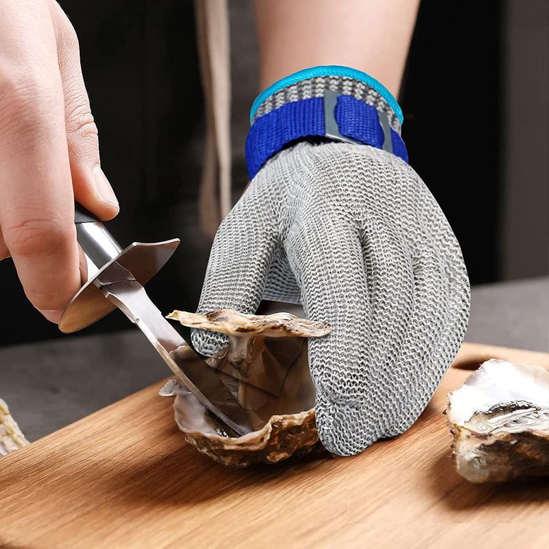 Casa si Gradina - Constructii - Echipamente de lucru - Manusi protectia muncii - Manusa anti-taiere din otel inoxidabil, pentru bucatarie, macelarie, marime S - Infinity.ro