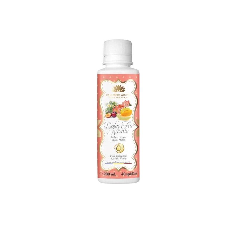 Market - Spalare si intretinere rufe - Produse intretinere textile - Balsam rufe - Parfum de rufe DOLCE FAR NIENTE cu arome de pepene, prune, frezie, flori albe, musetel, ambra, 200ml - Infinity.ro