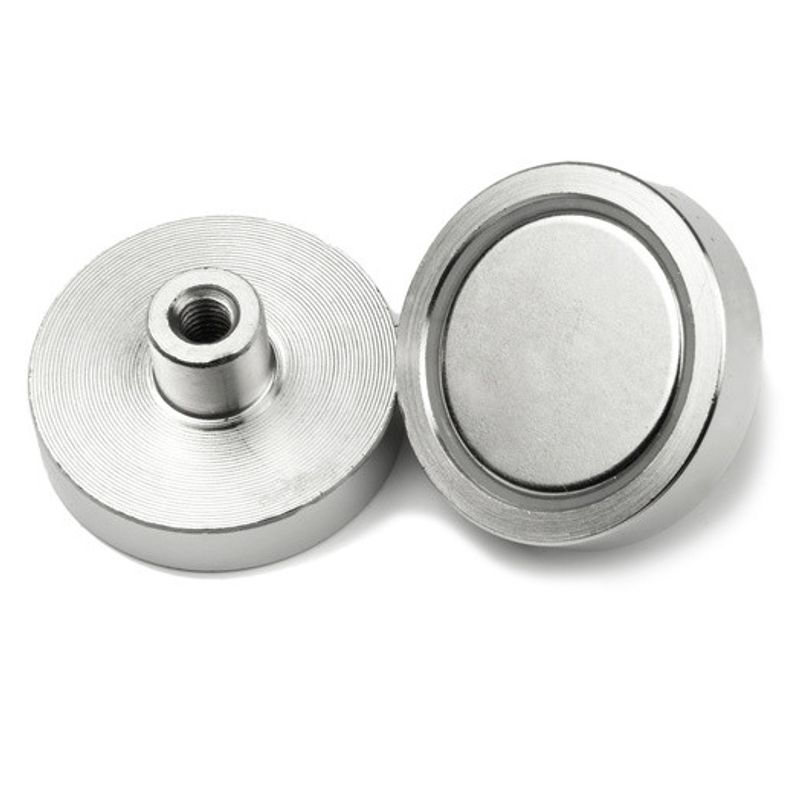 Casa si Gradina - Constructii - Feronerie si accesorii - Suruburi, dibluri si accesorii uz general - Magnet puternic oala neodim 32mm cu filet interior - set de 2 buc. - Infinity.ro