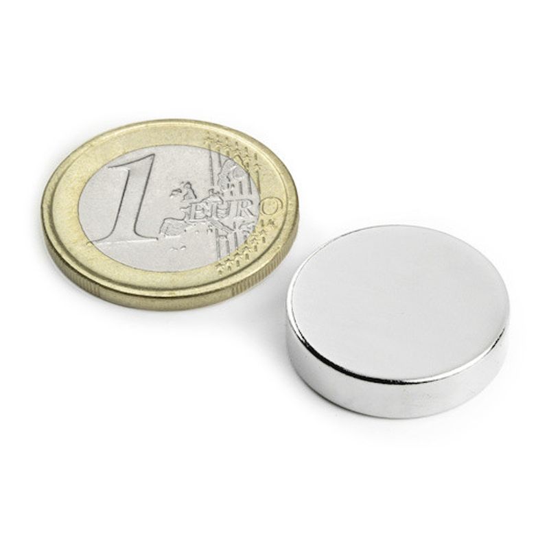 Casa si Gradina - Constructii - Feronerie si accesorii - Suruburi, dibluri si accesorii uz general - Set de 5 bucati magnet neodim disc 20mm x 5mm - Infinity.ro