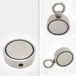 Casa si Gradina - Constructii - Feronerie si accesorii - Suruburi, dibluri si accesorii uz general - Magnet de neodim, Otel, Argintiu d60mm - Infinity.ro