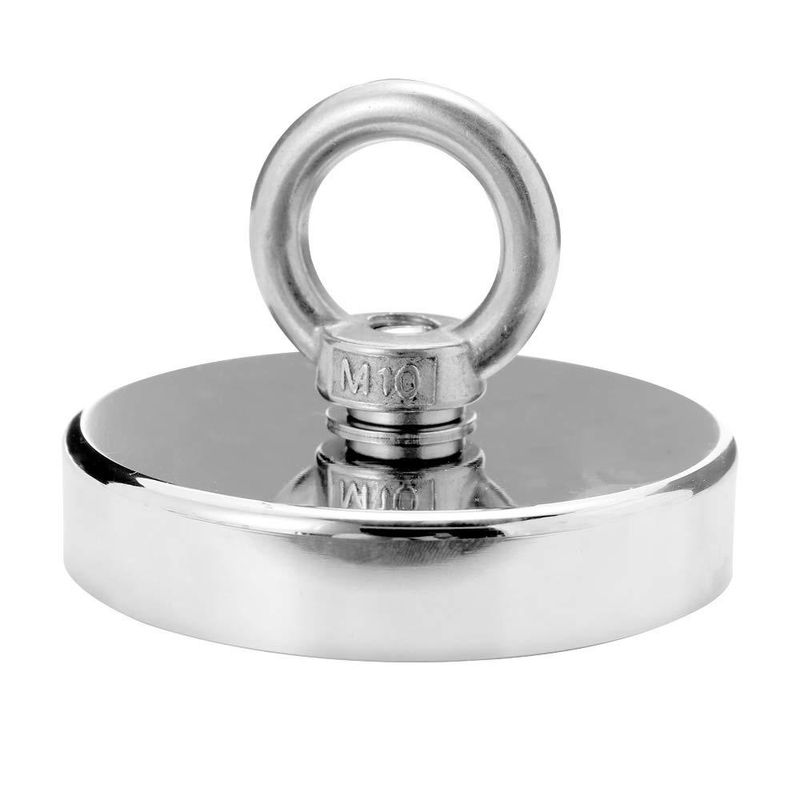 Casa si Gradina - Constructii - Feronerie si accesorii - Suruburi, dibluri si accesorii uz general - Magnet Fishing puternic D90 mm cu peste 320 Kg Forta prindere magnet acvatic - Infinity.ro