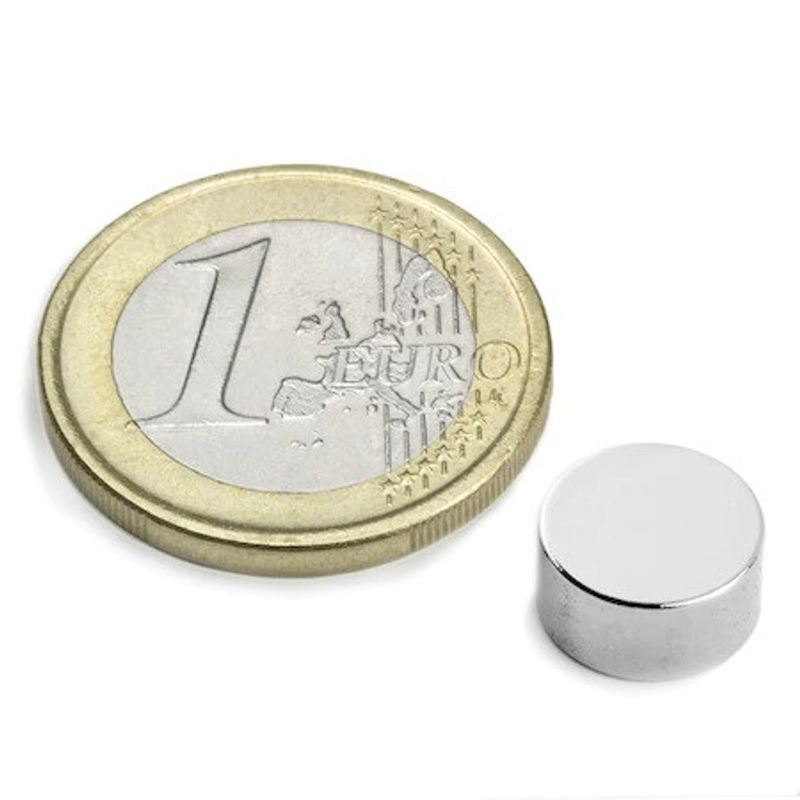 Casa si Gradina - Constructii - Feronerie si accesorii - Suruburi, dibluri si accesorii uz general - Magnet foarte puternic, gri, disc, simplu, 10mm X 3 mm, Dalimag - Infinity.ro