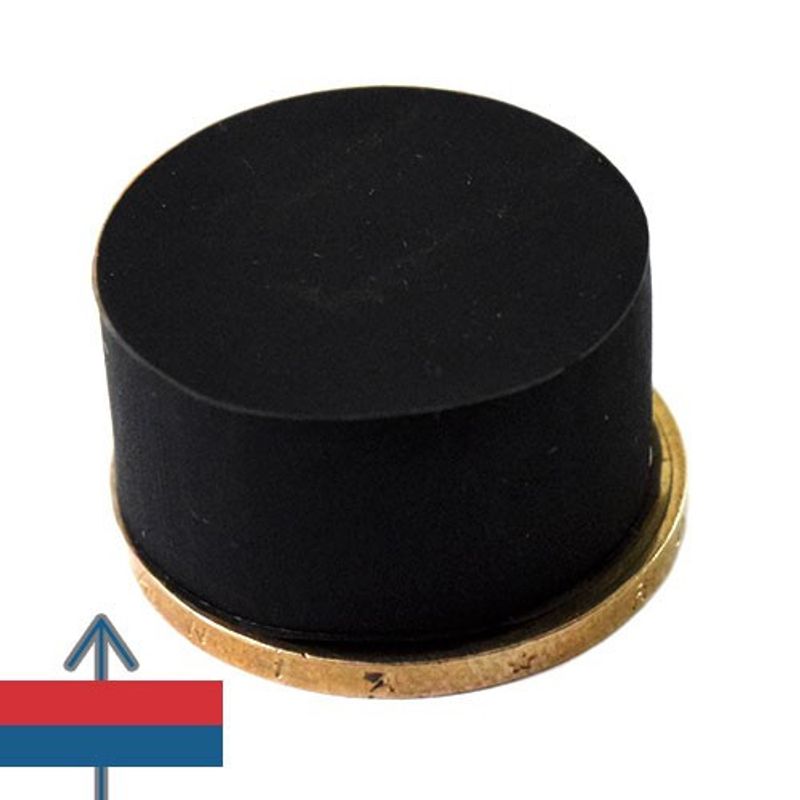 Casa si Gradina - Constructii - Feronerie si accesorii - Suruburi, dibluri si accesorii uz general - Magnet neodim disc 22 x 11,4 mm cauciucat puternic fixare metale - Infinity.ro