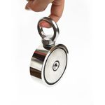 Casa si Gradina - Mobilier - Feronerie si accesorii mobila - Magnet Fishing D75 mm doua fete Forta de prindere magnet acvatic neodim in carcasa - Infinity.ro