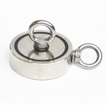 Casa si Gradina - Mobilier - Feronerie si accesorii mobila - Set magnet fishing neodim D 94 mm 300 kg forta pescuit puternic funie 20 m de 8 mm carabina doua carlige - Infinity.ro
