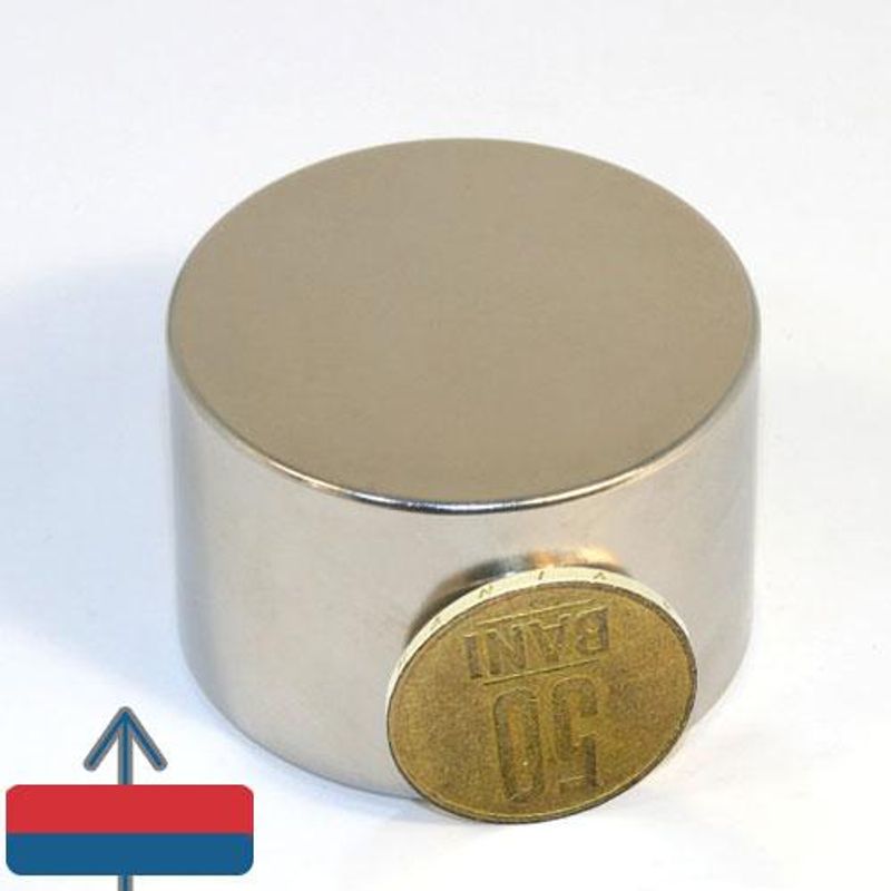 Casa si Gradina - Constructii - Feronerie si accesorii - Suruburi, dibluri si accesorii uz general - Magnet disc puternic neodim 45x30mm forta 70kg - Infinity.ro