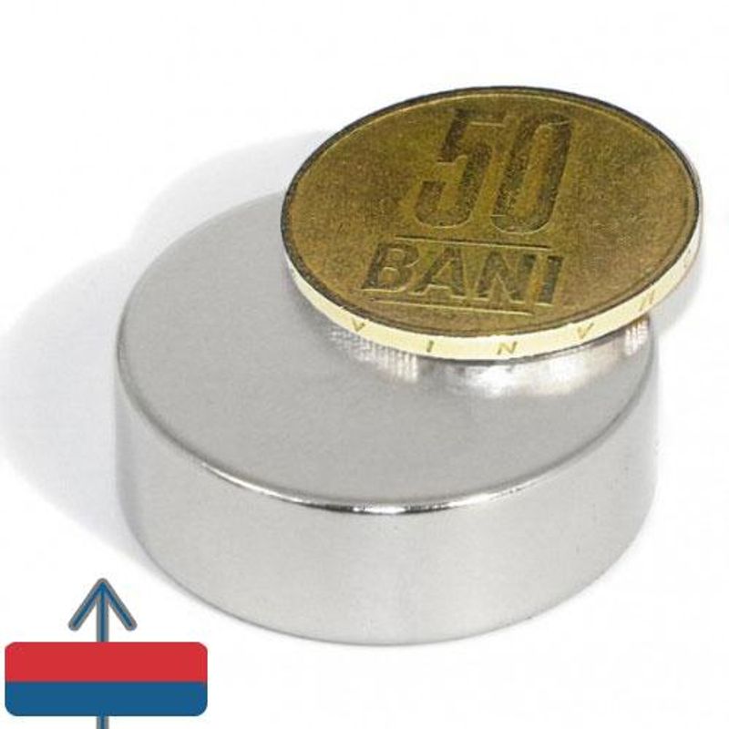Casa si Gradina - Mobilier - Feronerie si accesorii mobila - Magnet puternic 30x10 mm forta 20kg neodim disc - Infinity.ro