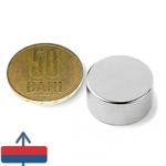 Casa si Gradina - Constructii - Feronerie si accesorii - Suruburi, dibluri si accesorii uz general - Magnet disc 20x10mm neodim puternic N45 forta 11kg - Infinity.ro