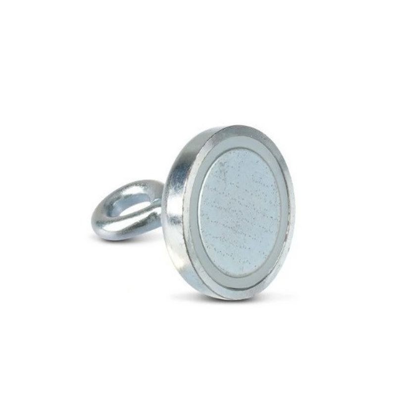 Casa si Gradina - Mobilier - Feronerie si accesorii mobila - Magnet neodim oala D 48 mm crlig inelar - Magnet pentru pescuit 65kg - Infinity.ro