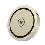 Casa si Gradina - Constructii - Feronerie si accesorii - Suruburi, dibluri si accesorii uz general - Magnet neodim oala D75 mm crlig inelar Magnet fishing 160 Kg forta - Infinity.ro