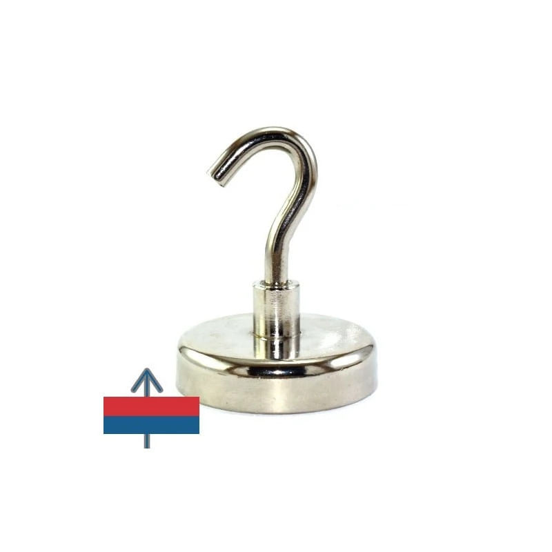 Casa si Gradina - Mobilier - Feronerie si accesorii mobila - Magnet neodim oala D 48 mm crlig inelar - Magnet pentru pescuit 65kg - Infinity.ro