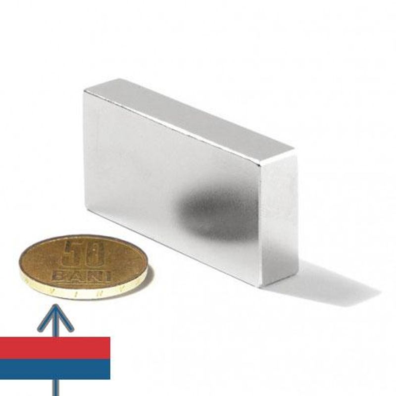 Casa si Gradina - Mobilier - Feronerie si accesorii mobila - Magnet bloc 46x30x10mm neodim puternic N45 forta 33 kg - Infinity.ro