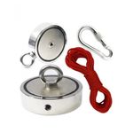 Casa si Gradina - Constructii - Feronerie si accesorii - Suruburi, dibluri si accesorii uz general - Magnet de neodim, cu maner lateral/superior, 180kg, KP10418 - Infinity.ro