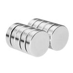 Casa si Gradina - Constructii - Feronerie si accesorii - Suruburi, dibluri si accesorii uz general - Set 10 buc Magneti neodim discuri 20 x 5 mm puternici forta 6.5 kg - Infinity.ro