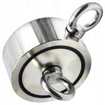 Casa si Gradina - Constructii - Feronerie si accesorii - Suruburi, dibluri si accesorii uz general - Magnet de neodim, cu maner lateral, 350kg, KP10419 - Infinity.ro