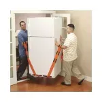 Casa si Gradina - Constructii - Depozitare, transport si protectie - Echipamente pentru transport si ridicat - Set de doua centuri pentru ridicat mobila si obiecte voluminoase, portocaliu - Infinity.ro