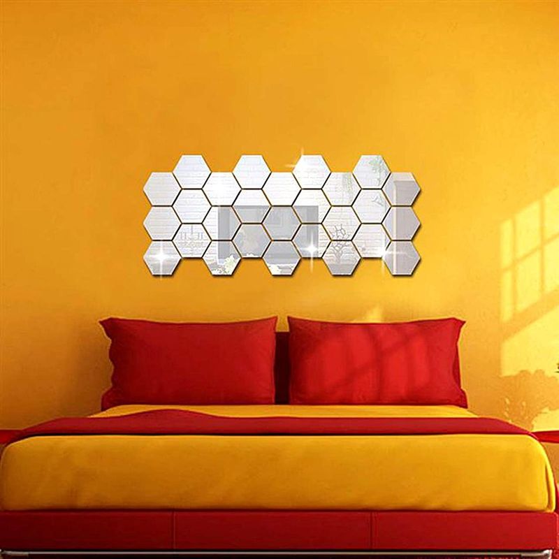 Casa si Gradina - Decoratiuni - Stickere decorative - Set 12 bucati, LeeXo Luxury Sticker Acrilic Cristal Diamont, Auto-Adeziv Tip Oglinda Decorativa Design - Infinity.ro
