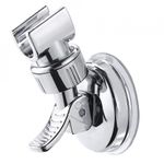Casa si Gradina - Sanitare - Suporturi si accesorii baie - Suporturi baie - Suport cu ventuza pentru para de dus, reglabil 360 grade, crom elegant, sustinere pana la 5kg - Infinity.ro