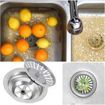 Casa si Gradina - Sanitare - Chiuveta bucatarie si accesorii - Accesorii chiuvete - Set 3 site scurgere chiuveta, 80mm, Inox, Argintiu - Infinity.ro