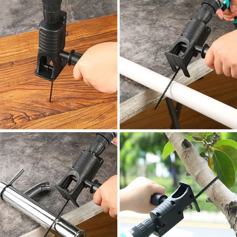 Casa si Gradina - Constructii - Scule electrice si accesorii - Accesorii fierastraie electrice - Adaptor fierastrau lance sau pendular, Folixs, pentru bormasina electrica, Portabil, Multifunctional, cu 6 - Infinity.ro