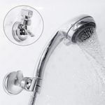 Casa si Gradina - Sanitare - Suporturi si accesorii baie - Suporturi baie - Suport cu ventuza pentru para de dus, reglabil 360 grade, crom elegant, sustinere pana la 5kg - Infinity.ro