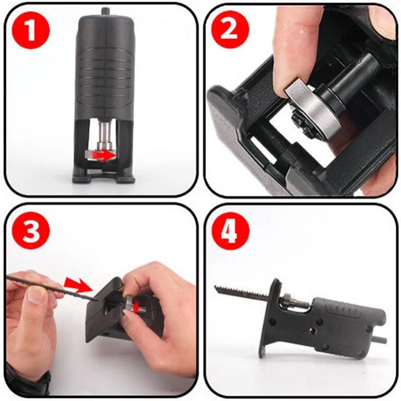 Casa si Gradina - Constructii - Scule electrice si accesorii - Accesorii fierastraie electrice - Adaptor fierastrau lance sau pendular, Folixs, pentru bormasina electrica, Portabil, Multifunctional, cu 6 - Infinity.ro