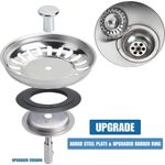 Casa si Gradina - Sanitare - Chiuveta bucatarie si accesorii - Accesorii chiuvete - Set 2 x Sita chiuveta, Otel inoxidabil, Argintiu - Infinity.ro