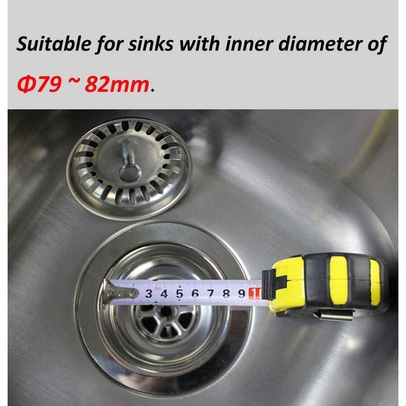 Casa si Gradina - Sanitare - Chiuveta bucatarie si accesorii - Accesorii chiuvete - Set 2 x Sita chiuveta, Otel inoxidabil, Argintiu - Infinity.ro