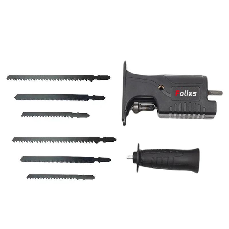 Casa si Gradina - Constructii - Scule electrice si accesorii - Accesorii fierastraie electrice - Adaptor fierastrau lance sau pendular, Folixs, pentru bormasina electrica, Portabil, Multifunctional, cu 6 - Infinity.ro