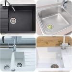 Casa si Gradina - Sanitare - Chiuveta bucatarie si accesorii - Accesorii chiuvete - Sita pentru chiuveta, Otel inoxidabil/Cauciuc, 80mm, Argintiu - Infinity.ro