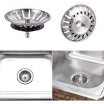 Casa si Gradina - Sanitare - Chiuveta bucatarie si accesorii - Accesorii chiuvete - Set 2 sita scurgere pentru chiuveta de bucatarie, pentru Protectie Anti Infundare Scurgere Sifon, - Infinity.ro