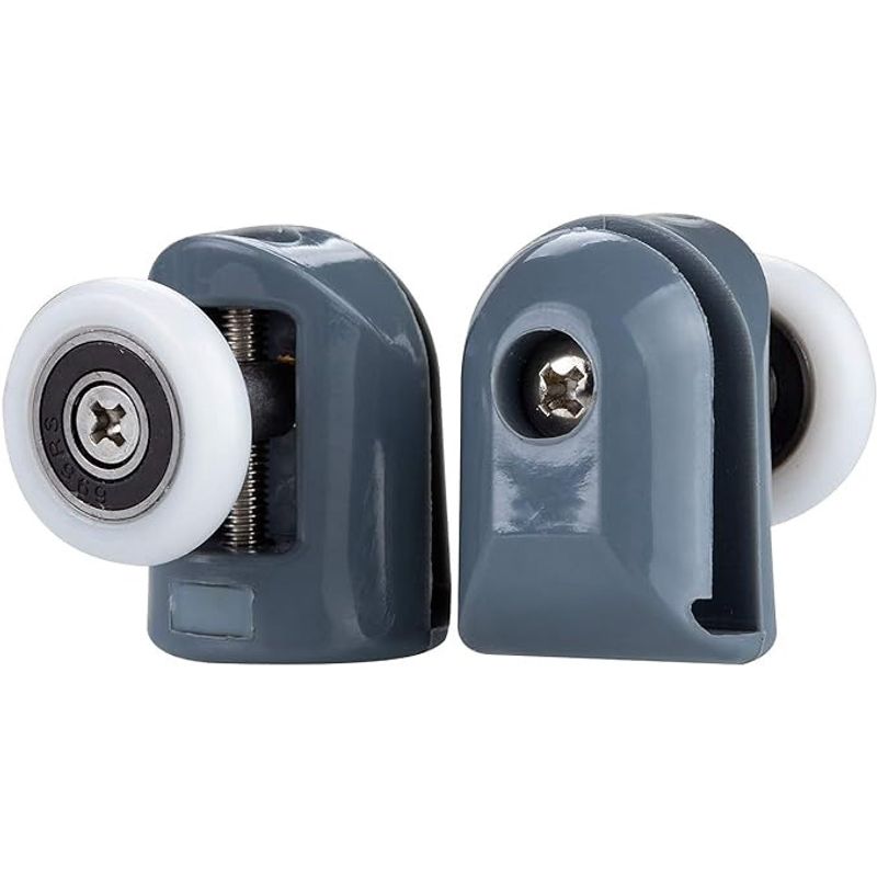 Casa si Gradina - Sanitare - Cazi si cabine de dus - Cabine dus - Set 8 role pentru usi de dus, Aliaj/ABS, Gri/Alb - Infinity.ro