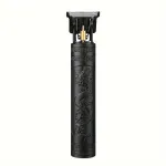 Ingrijire personala si Cosmetice - Aparate & accesorii ingrijire personala - Aparate de ras si tuns - Seturi complete de ras & tuns - Masina Profesionala de tuns barba si contur cu acumulator, 4x trimmer, model dragon, incarcare USB, Negru - Infinity.ro